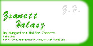 zsanett halasz business card
