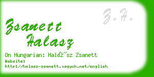 zsanett halasz business card